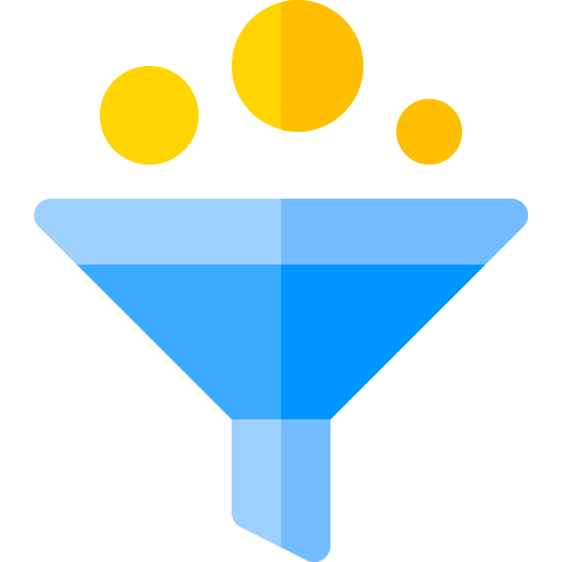 embudo Basic Rounded Flat icono