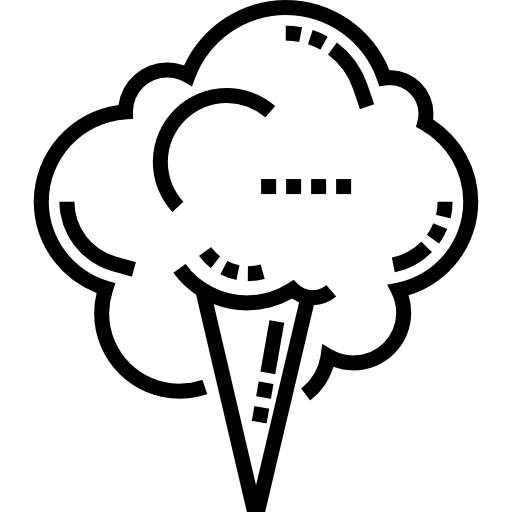 wata cukrowa Detailed Straight Lineal ikona
