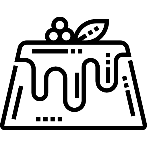 budino Detailed Straight Lineal icona