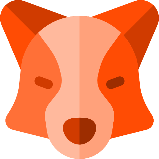 狐 Basic Rounded Flat icon
