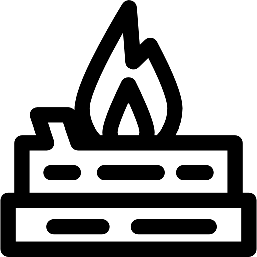 Костер Basic Rounded Lineal иконка