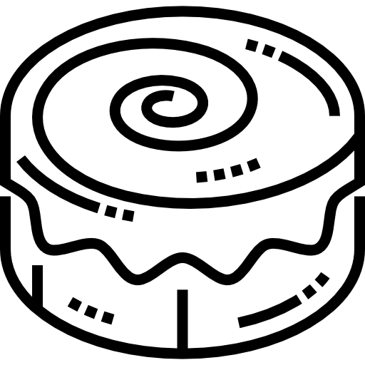 rollo de canela Detailed Straight Lineal icono
