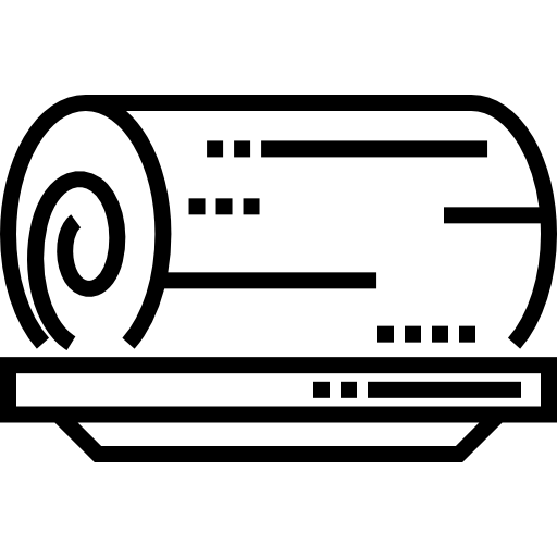 pastel de rollo Detailed Straight Lineal icono