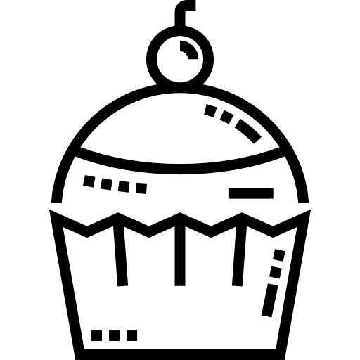 babeczka Detailed Straight Lineal ikona