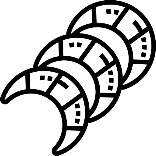 kifli Detailed Straight Lineal icono