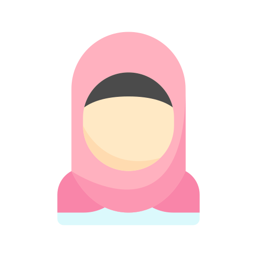 Muslimah Generic color fill icono