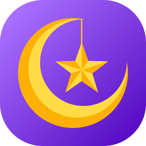 luna y estrellas Generic gradient fill icono