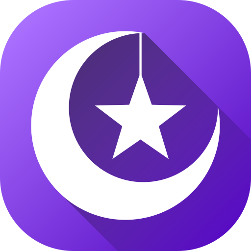 Moon and stars Generic gradient fill icon