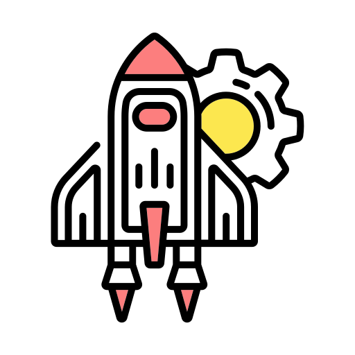 Запуск ракетного корабля Generic color lineal-color иконка