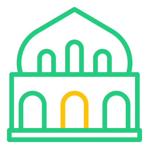 moschea Generic color outline icona