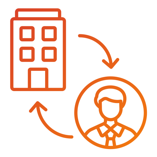 b2c Generic gradient outline icon