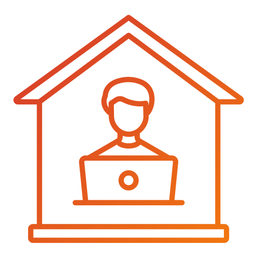 work from home Generic gradient outline icon