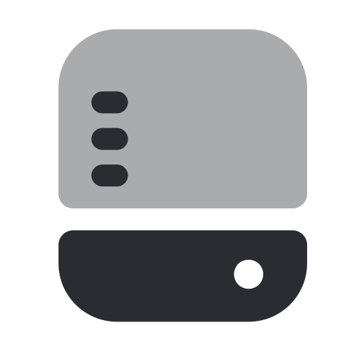 Hard disk drive Generic color fill icon