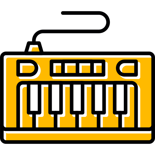 Piano Generic color lineal-color icon