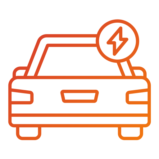 elektrische auto Generic gradient outline icoon