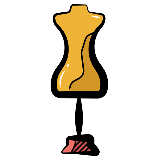 마네킹 Generic color hand-drawn icon