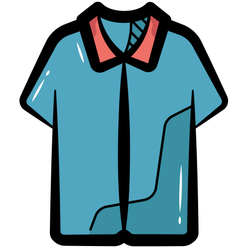 shirt Generic color hand-drawn icoon