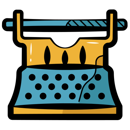 Typewriter Generic color hand-drawn icon