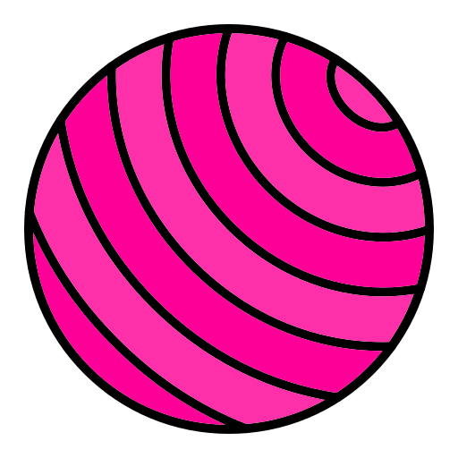 palla da ginnastica Generic color lineal-color icona