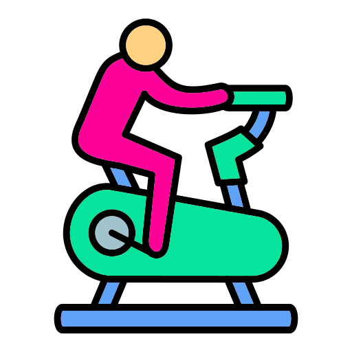 bici stazionaria Generic color lineal-color icona