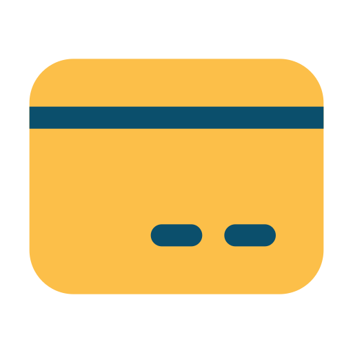 tarjeta de débito Generic color fill icono