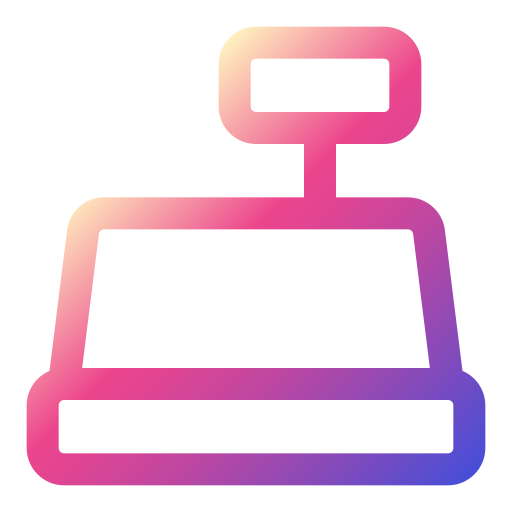 계산원 기계 Generic gradient outline icon