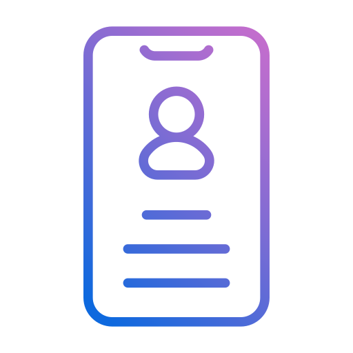 profiel Generic gradient outline icoon