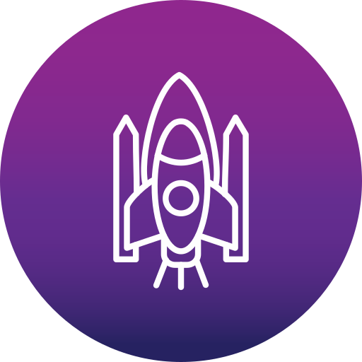 Space Shuttle Generic gradient fill icon