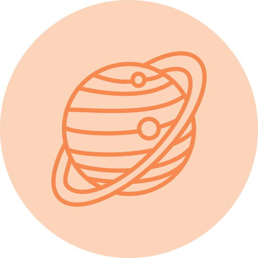 土星 Generic color fill icon