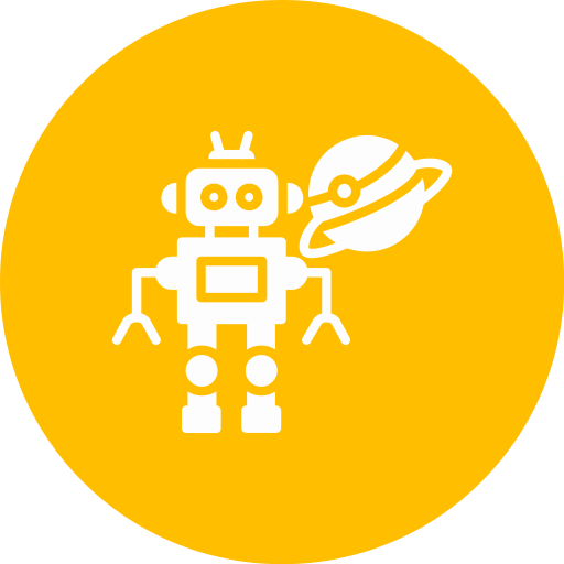 Space Robot Generic color fill icon