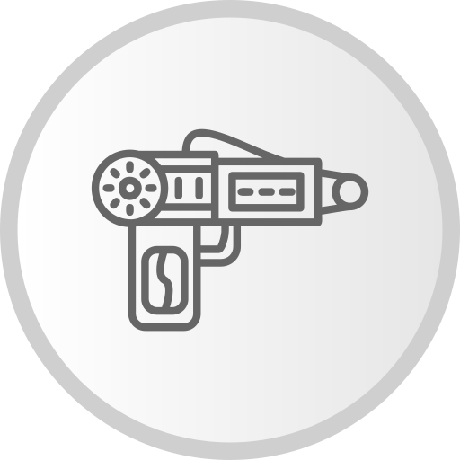 pistola spaziale Generic gradient fill icona