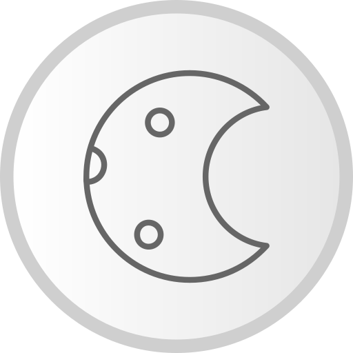 fase lunare Generic gradient fill icona