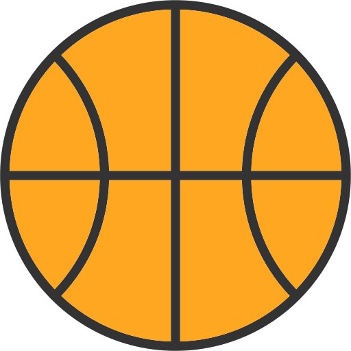 piłka do koszykówki Generic color lineal-color ikona