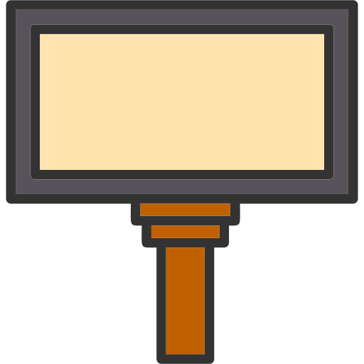 wiszący billboard Generic color lineal-color ikona
