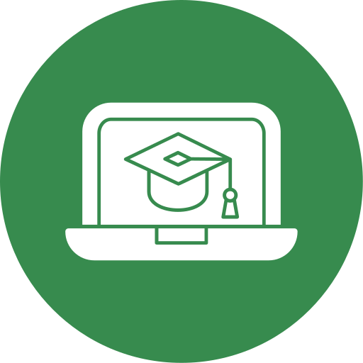 Online Learning Generic color fill icon