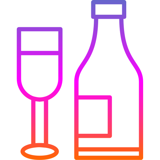 シャンパン Generic gradient outline icon