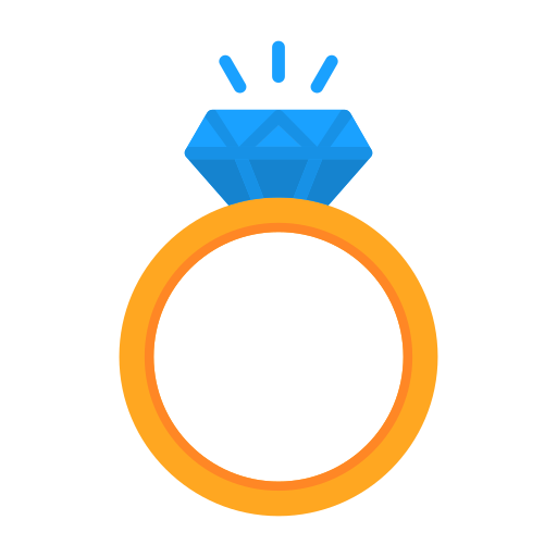 ダイアモンドの指輪 Generic color fill icon