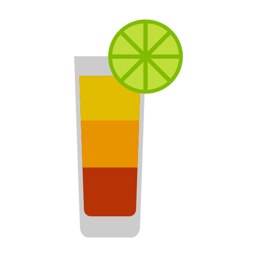 Tequila sunrise Generic color fill icon