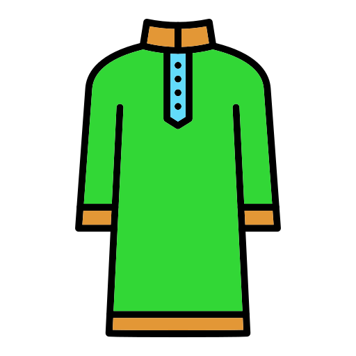 kurta Generic color lineal-color icon