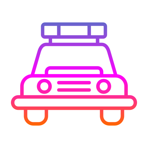 Police Car Generic gradient outline icon
