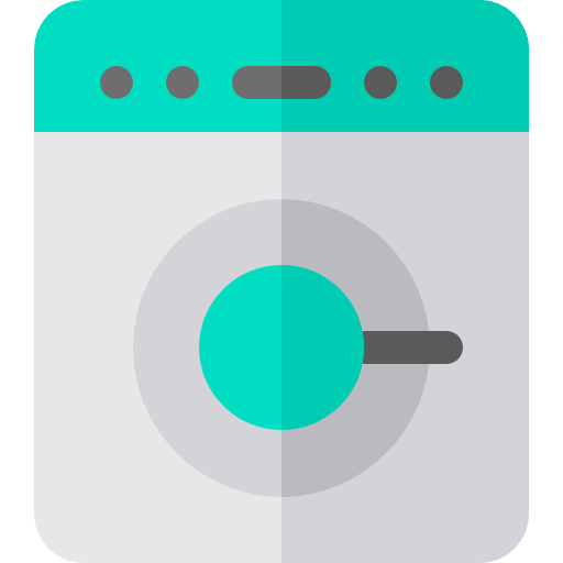 洗濯機 Basic Rounded Flat icon