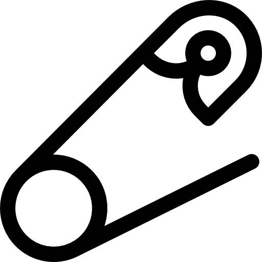 Английская булавка Basic Rounded Lineal иконка