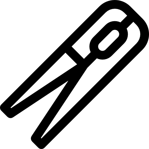 wäscheklammer Basic Rounded Lineal icon