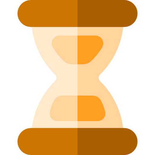 orologio a sabbia Basic Rounded Flat icona