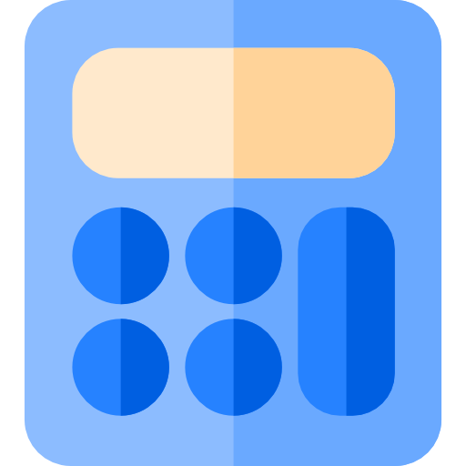 taschenrechner Basic Rounded Flat icon