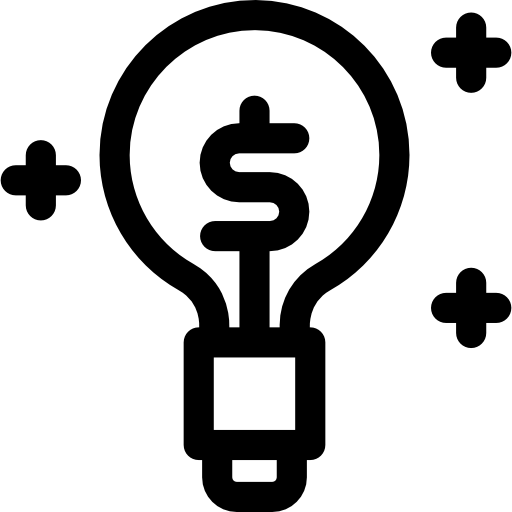 lampadina Basic Rounded Lineal icona