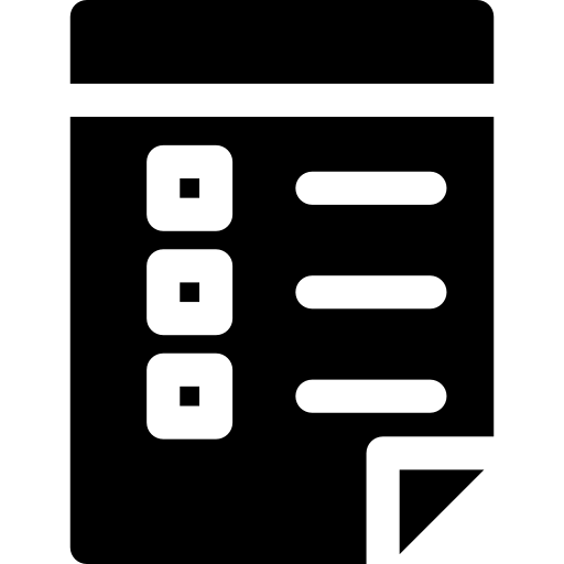 Checklist Basic Rounded Filled icon