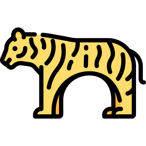 tigre Special Lineal color icono