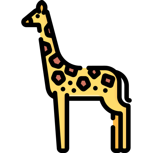giraffe Special Lineal color icoon