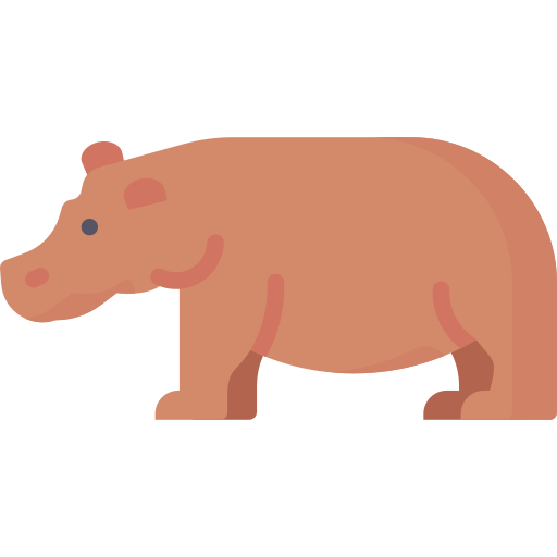 Hippopotamus Special Flat icon